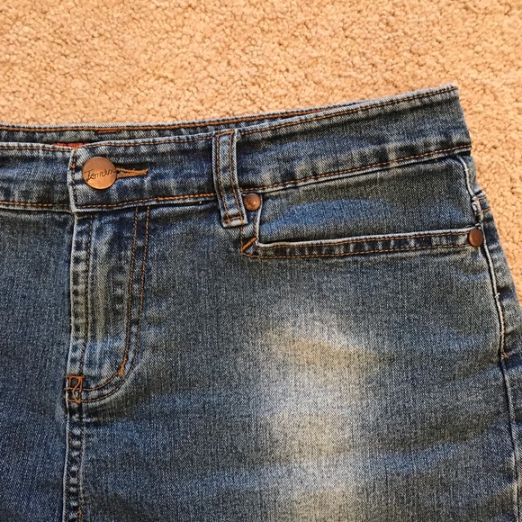 TMX Denim Mini Skirt Size M Blue - Picture 6 of 9
